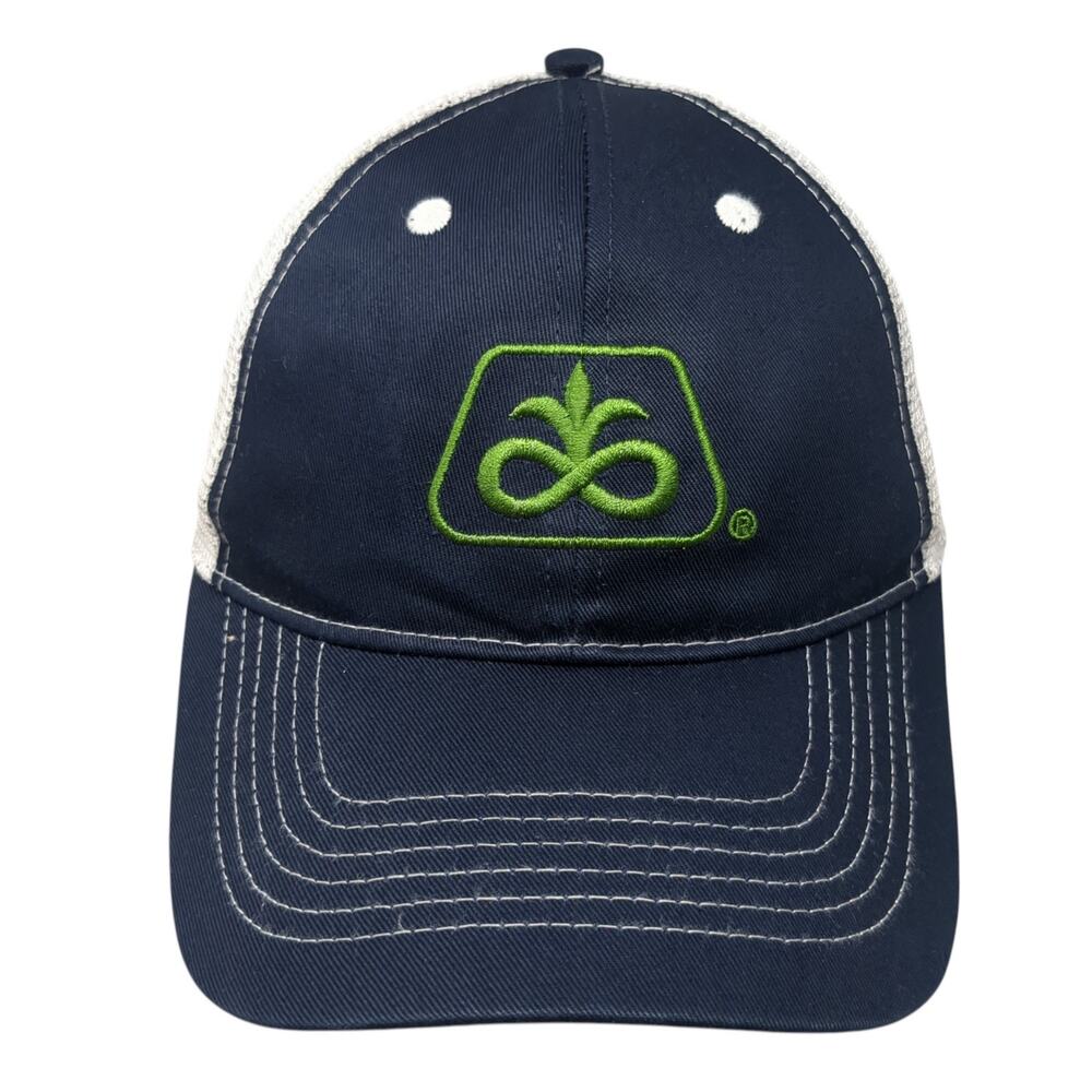 Dupont Pioneer Seed Strapback Trucker Hat Blue One Size Adjustable Mesh Back